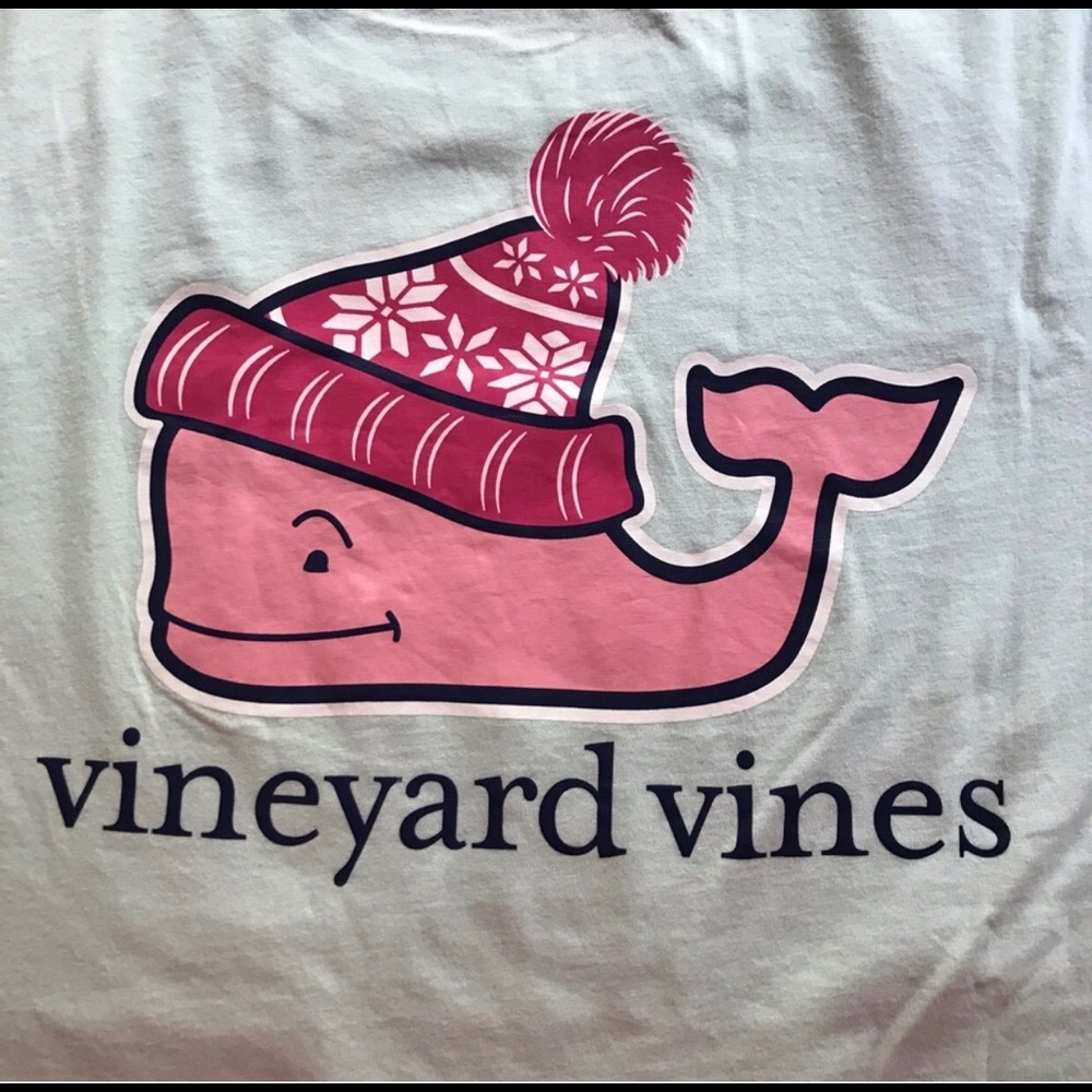 Vineyard Vines Long Sleeve Christmas Shirt Boys L